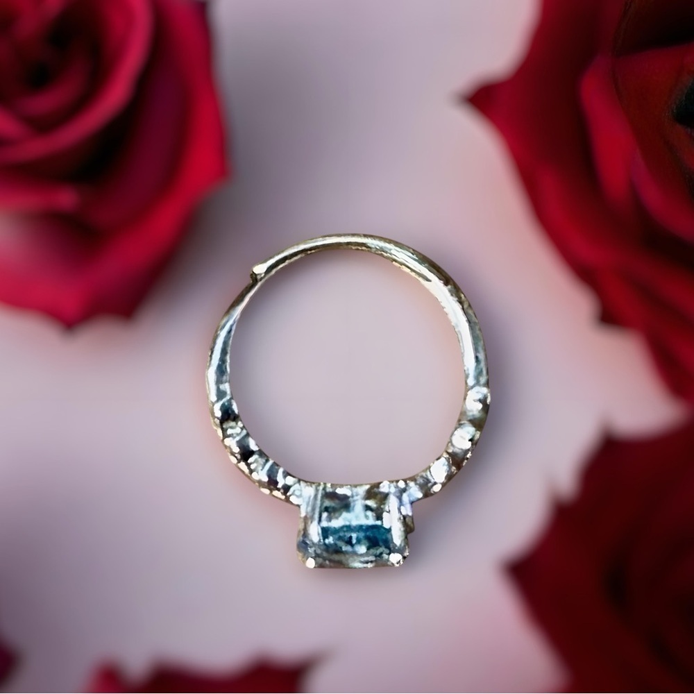 Natural Swiss Blue Topaz S925 Ring Sterling Silver 2.16 Ct - Picture 7 of 14